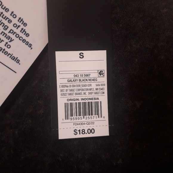 Original Use | Galaxy black distressed long sleeve shirt, standard fit - Picture 7 of 7